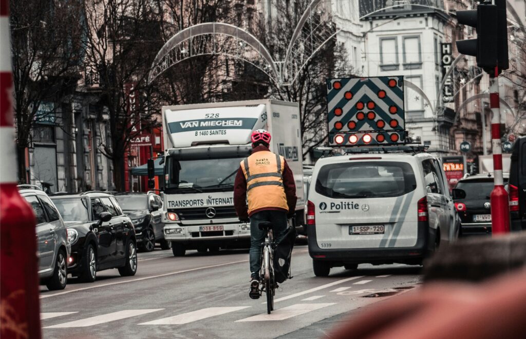 Circulation ralentie à Bruxelles - Photo Marien Remco.